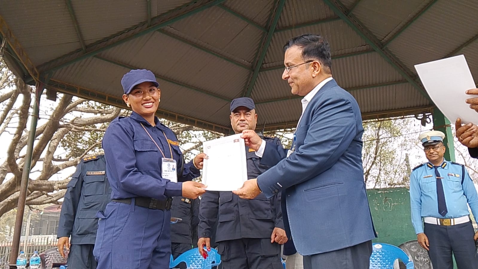 मकवानपुरमा १९ सय १८ जना निर्वाचन प्रहरीलाई बिदाइ